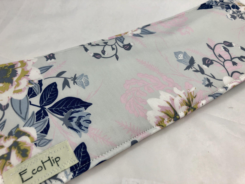 Curling Iron Cover, Flat Iron Case, Travel Bag, Heat Reflective, Wild Posy - EcoHip Custom Designs