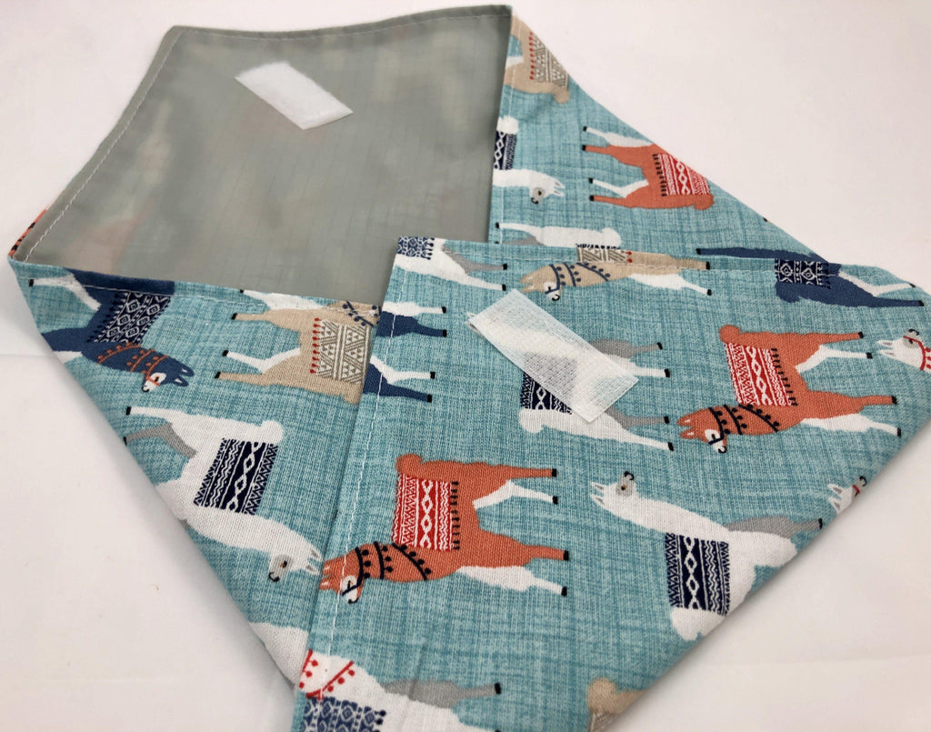 Eco-Friendly Sandwich Bag Wrap, Reusable Lunch Napkin,  Animals, Llamas - EcoHip Custom Designs