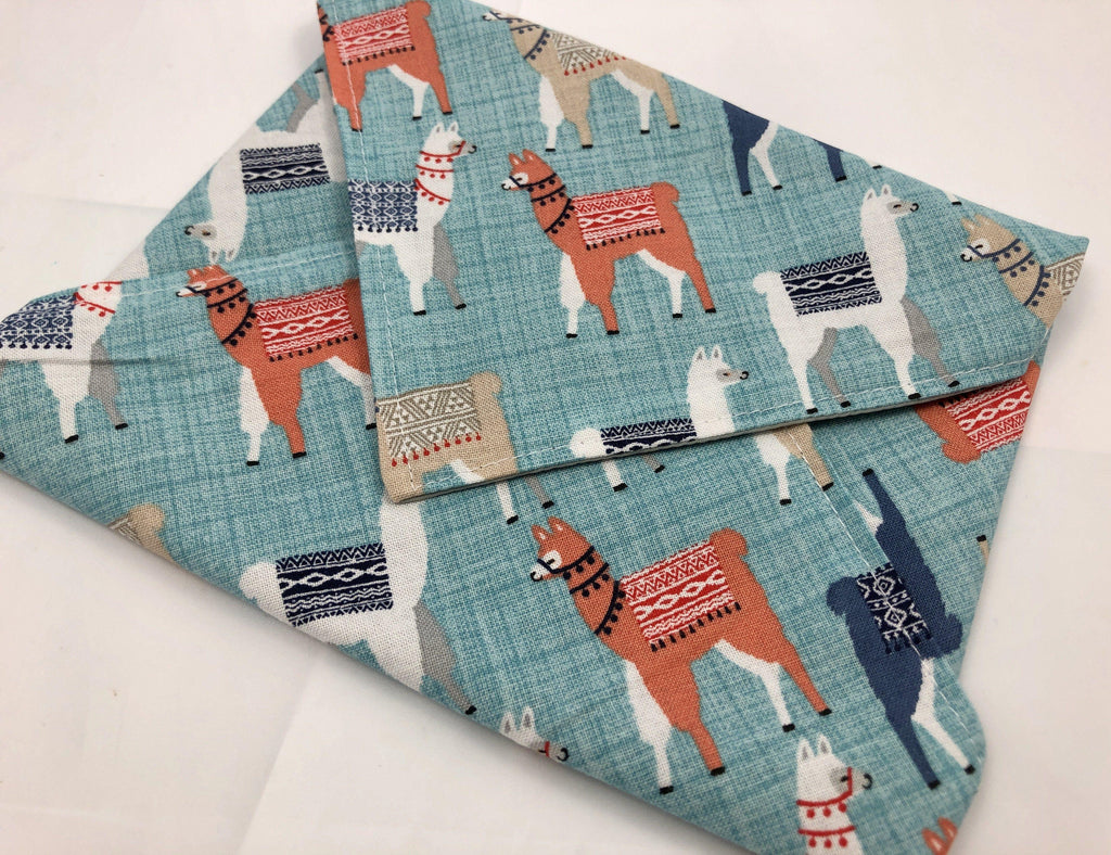 Eco-Friendly Sandwich Bag Wrap, Reusable Lunch Napkin,  Animals, Llamas - EcoHip Custom Designs