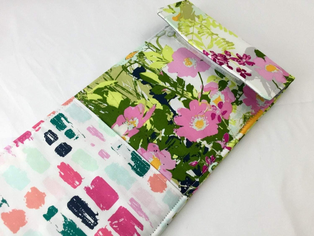 Green Curling Iron Holder, Flat Iron Case, Travel Curling Wand, Straightener Sleeve - EcoHip Custom Designs