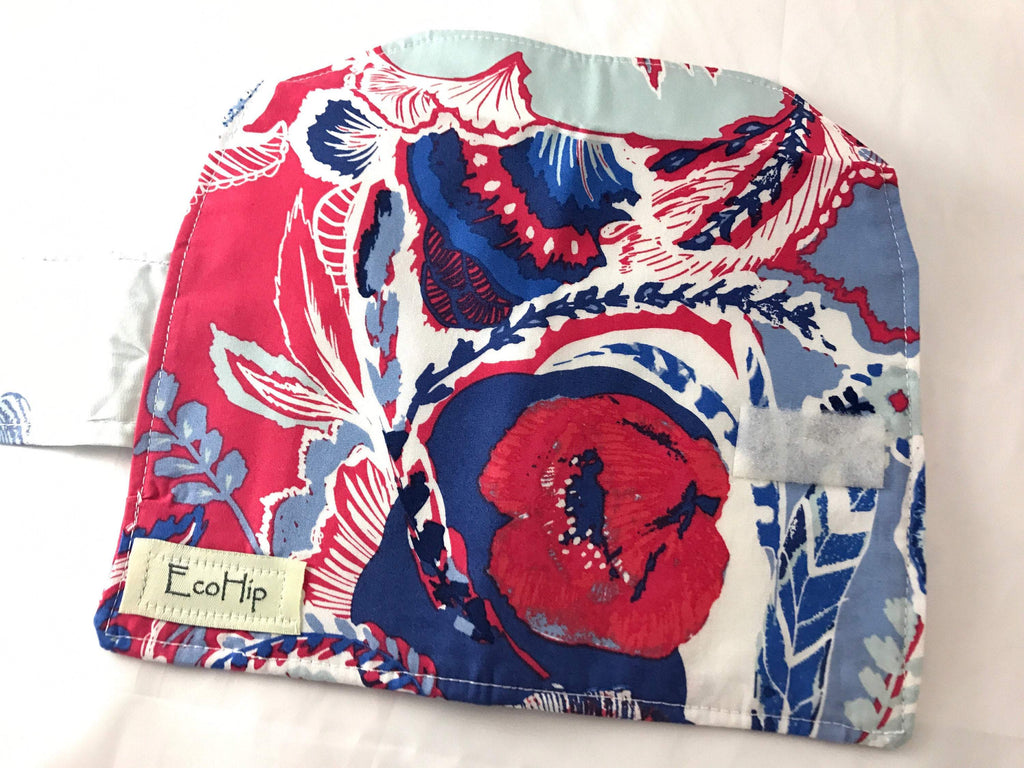 Red Tampon Holder, Blue Shark Week Wallet, Women's Privacy Case - EcoHip Custom Designs