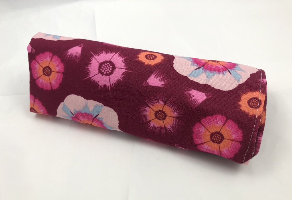 Floral Makeup Brush Roll, Travel Make Up Brush Holder, Brush Bag - EcoHip Custom Designs