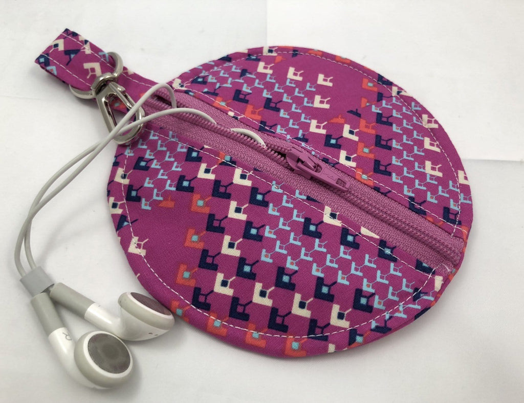 Raspberry Headphone Case, Bluetooth Bag, Ear Pod Pouch - EcoHip Custom Designs