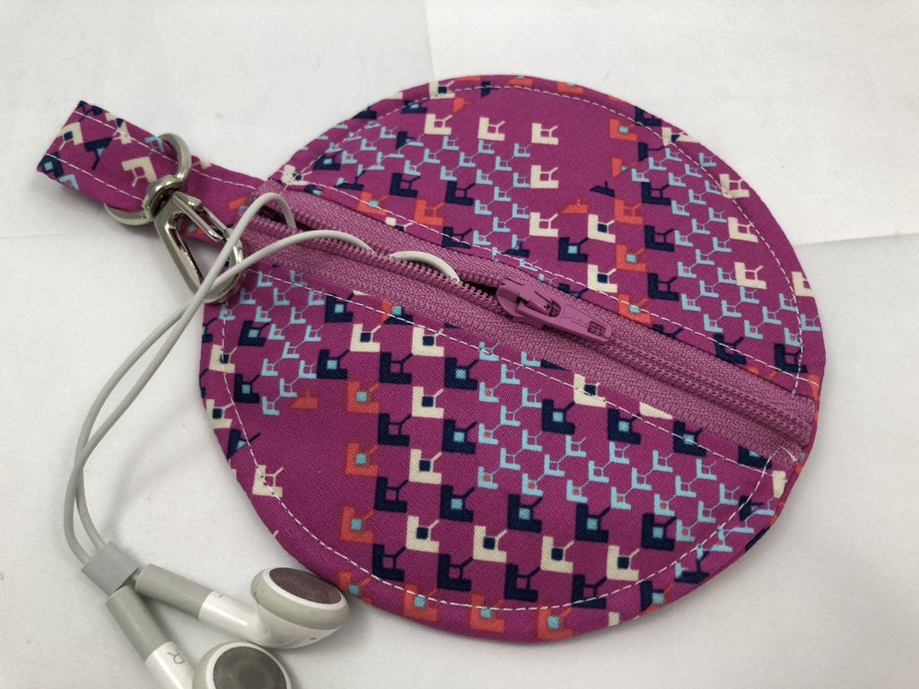 Raspberry Headphone Case, Bluetooth Bag, Ear Pod Pouch - EcoHip Custom Designs