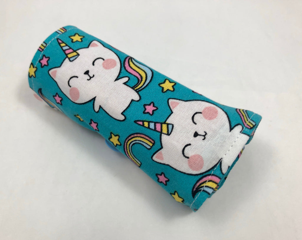 Unicorn Crayon Roll, Crayon Caddy, Gift for Girls, Cat Party Favor, Girl's Crayon Case, Caticorn, Unicorn