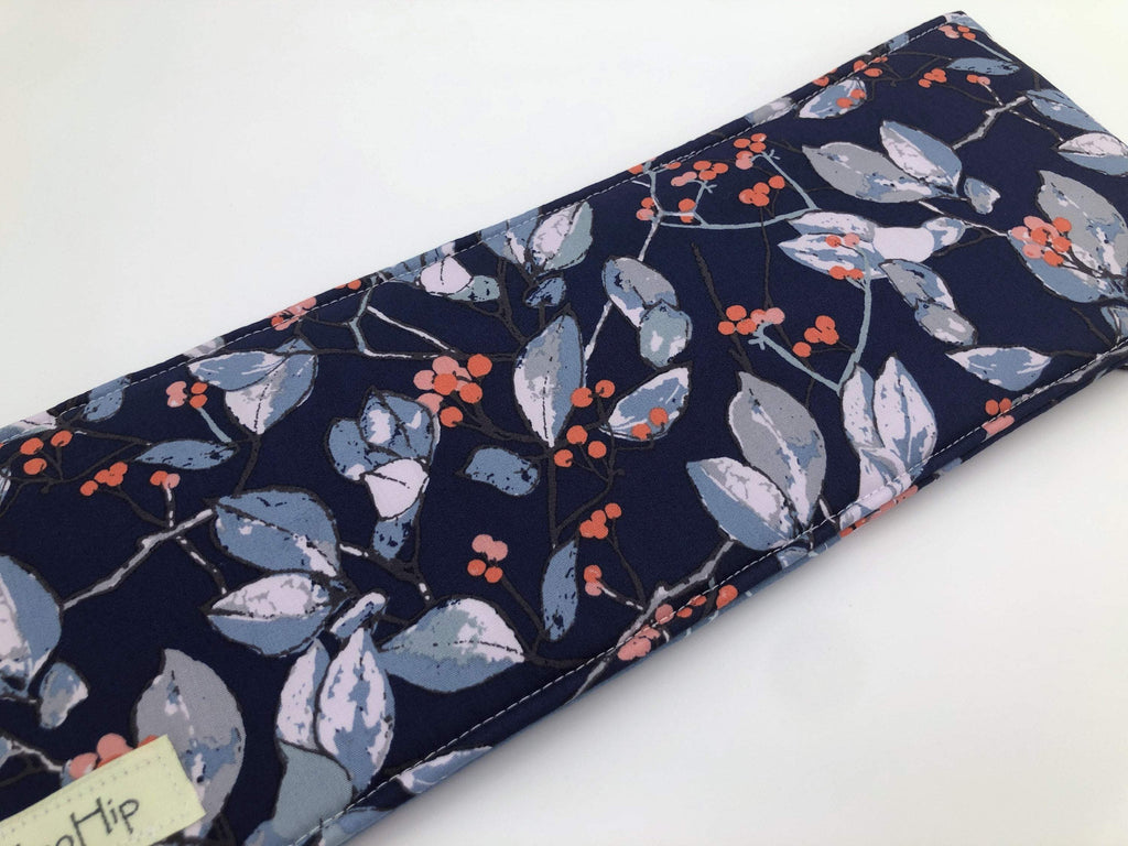 Blue Curling Wand Case, Blue Flat Iron Holder, Travel Iron Sleeve - EcoHip Custom Designs