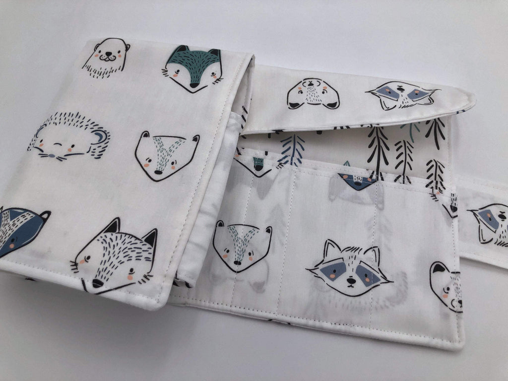 Animal Interchangeable Knitting Needle Organizer, Knitting Notions Holder, Crochet Hook Case, Fox - EcoHip Custom Designs