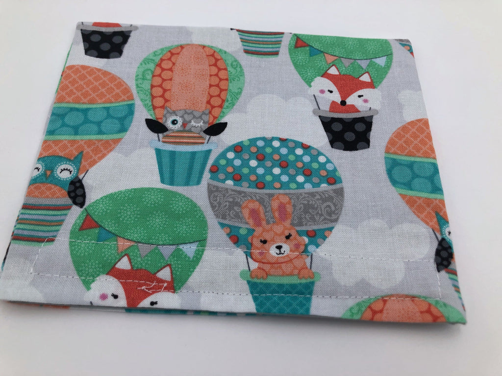 Animal Snack Bag, Fox Reusable Snack Bag, Eco-Friendly Baggie, Owl, Air Balloons - EcoHip Custom Designs