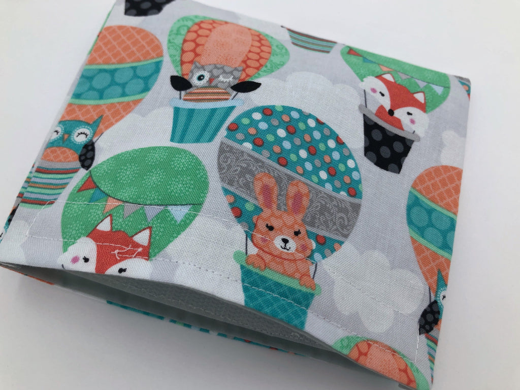 Animal Snack Bag, Fox Reusable Snack Bag, Eco-Friendly Baggie, Owl, Air Balloons - EcoHip Custom Designs