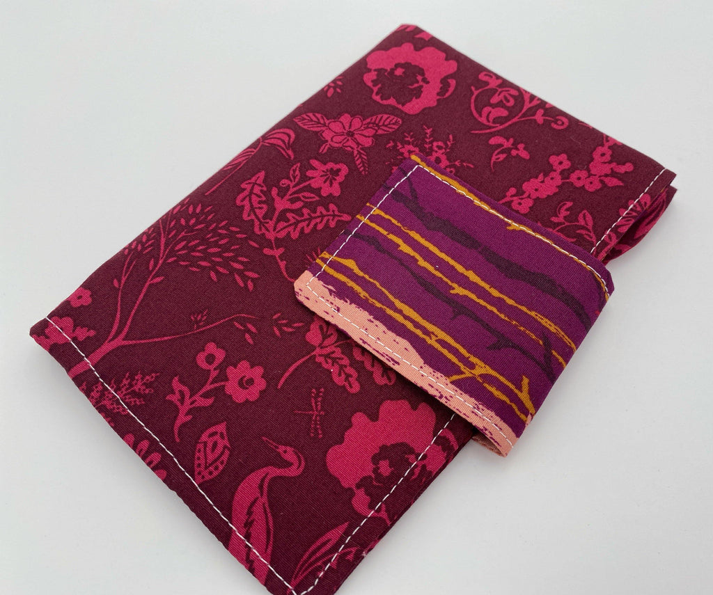 Privacy Pouch, Red Tampon Case, Sanitary Pad Case, Pad Pouch, Tampon Bag, Tampon Holder - Forest Magenta