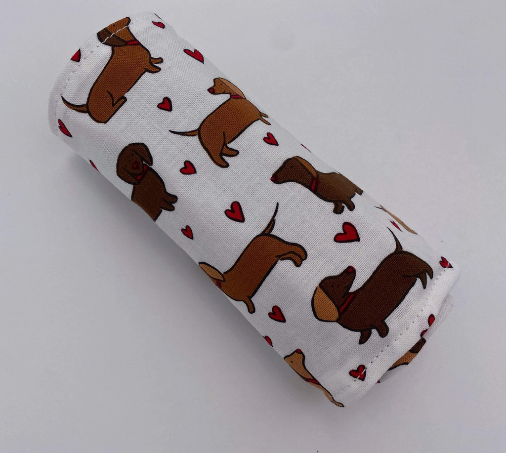 Crayon Roll, Crayon Caddy, Crayons Included, Girl Stocking Stuffer, Dog Crayon Case - Dachshund