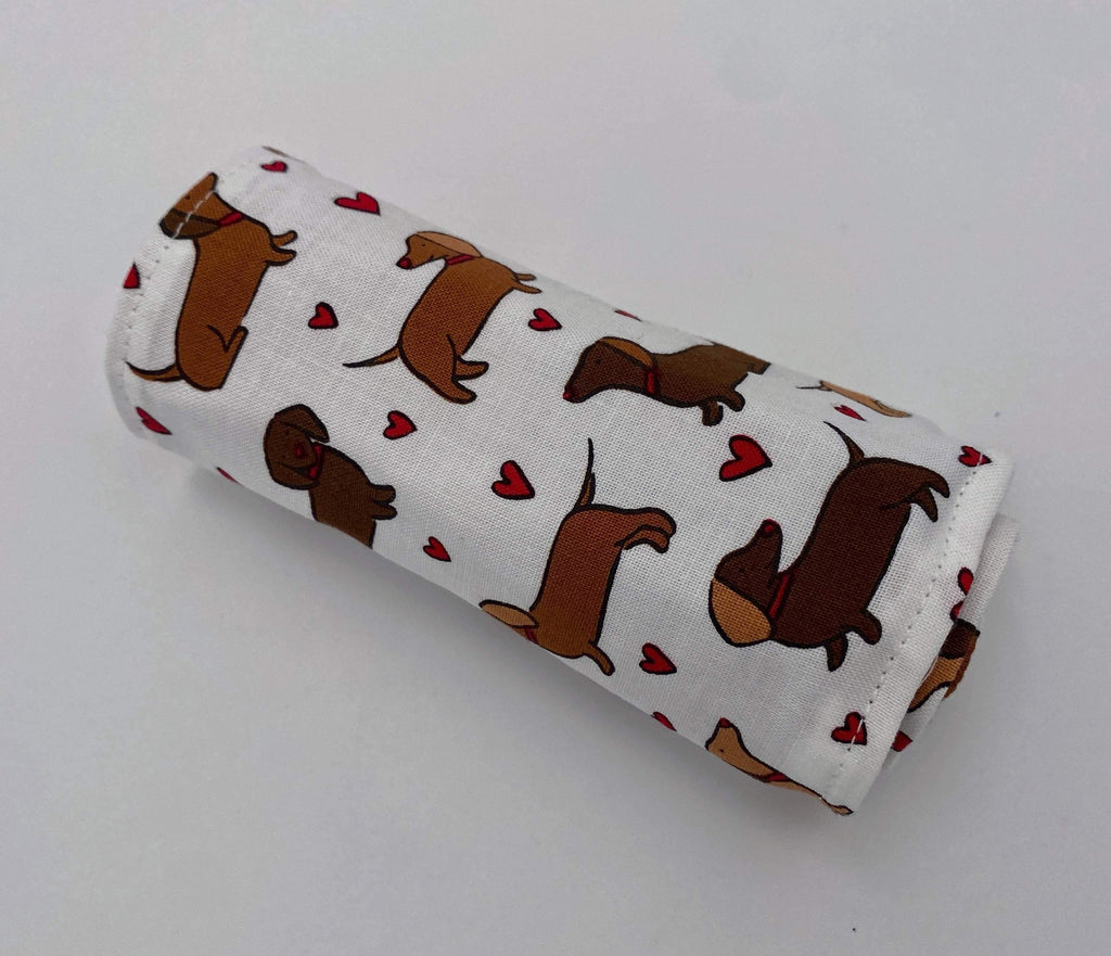 Crayon Roll, Crayon Caddy, Crayons Included, Girl Stocking Stuffer, Dog Crayon Case - Dachshund