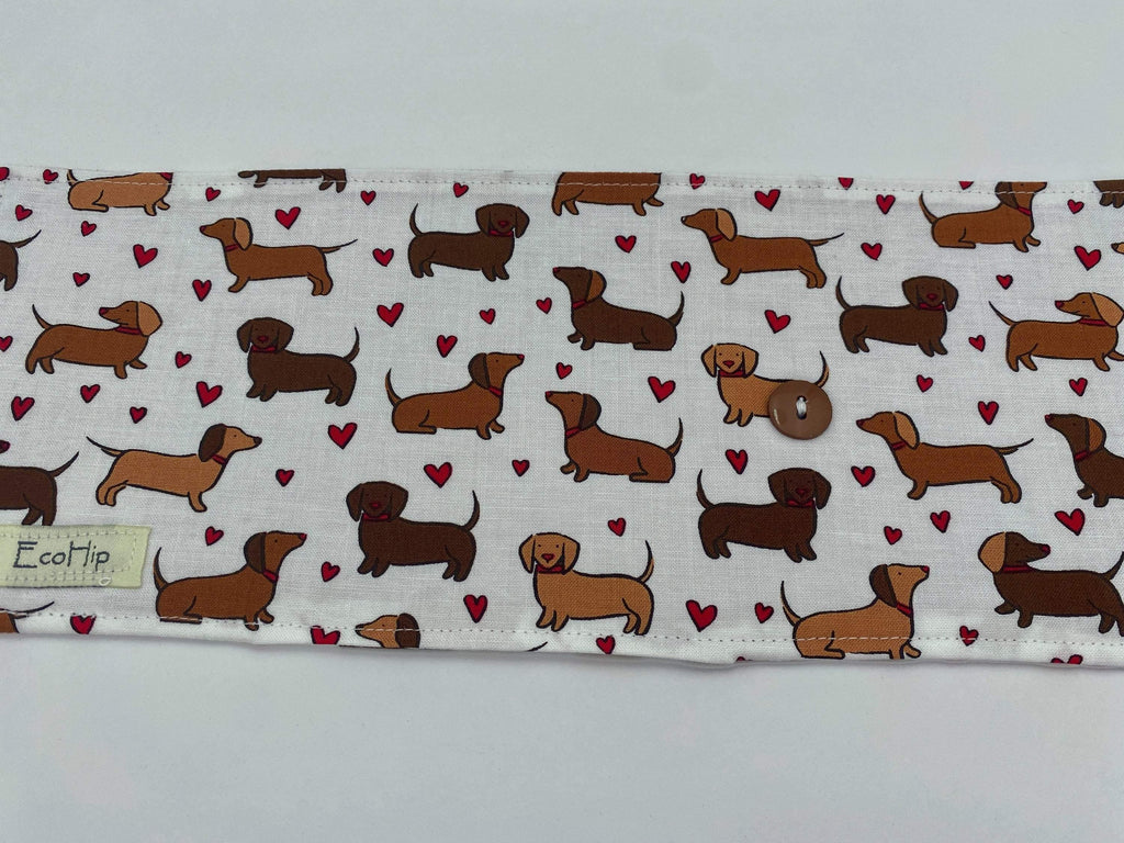 Crayon Roll, Crayon Caddy, Crayons Included, Girl Stocking Stuffer, Dog Crayon Case - Dachshund