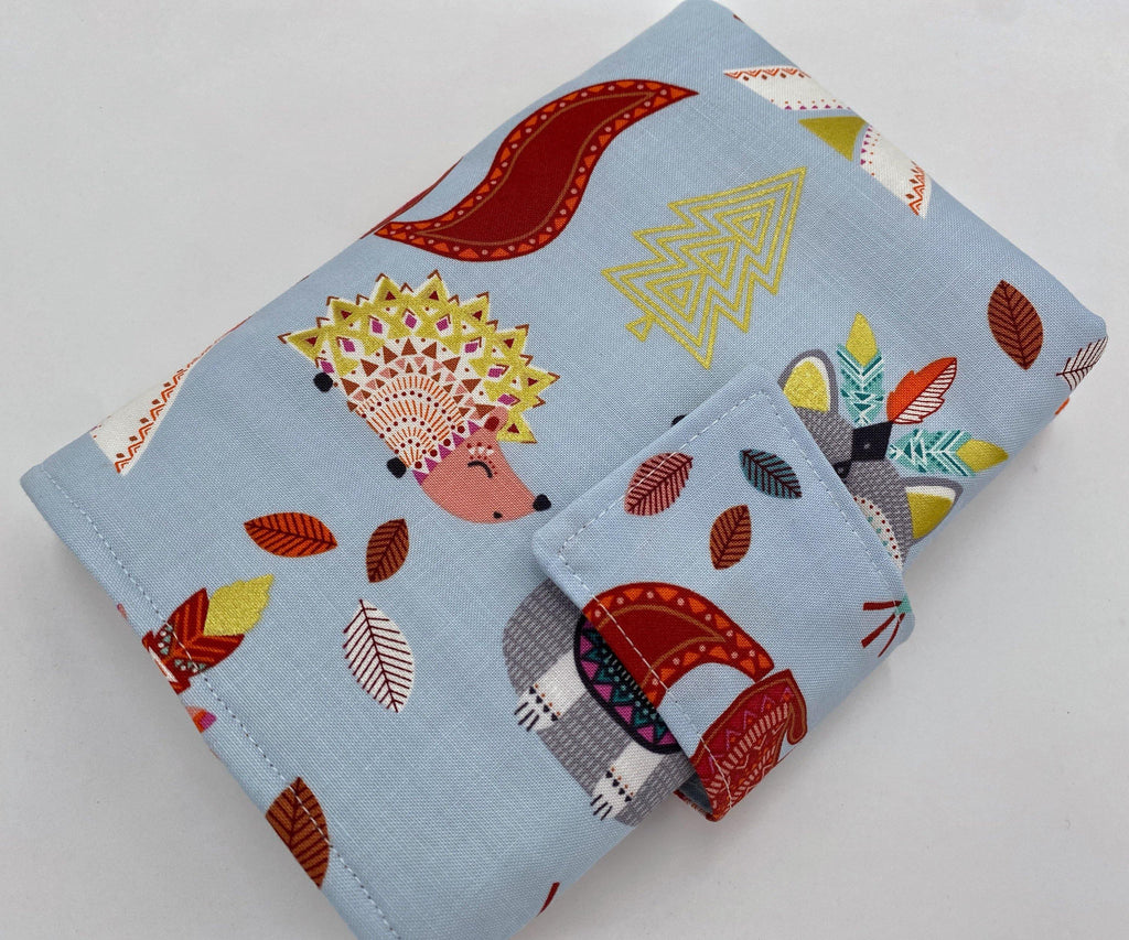 Interchangeable Knitting Needle Case, Knitting Notions Storage, Crochet Hook Roll, Knitting Needle Organizer - Afternoon Animals