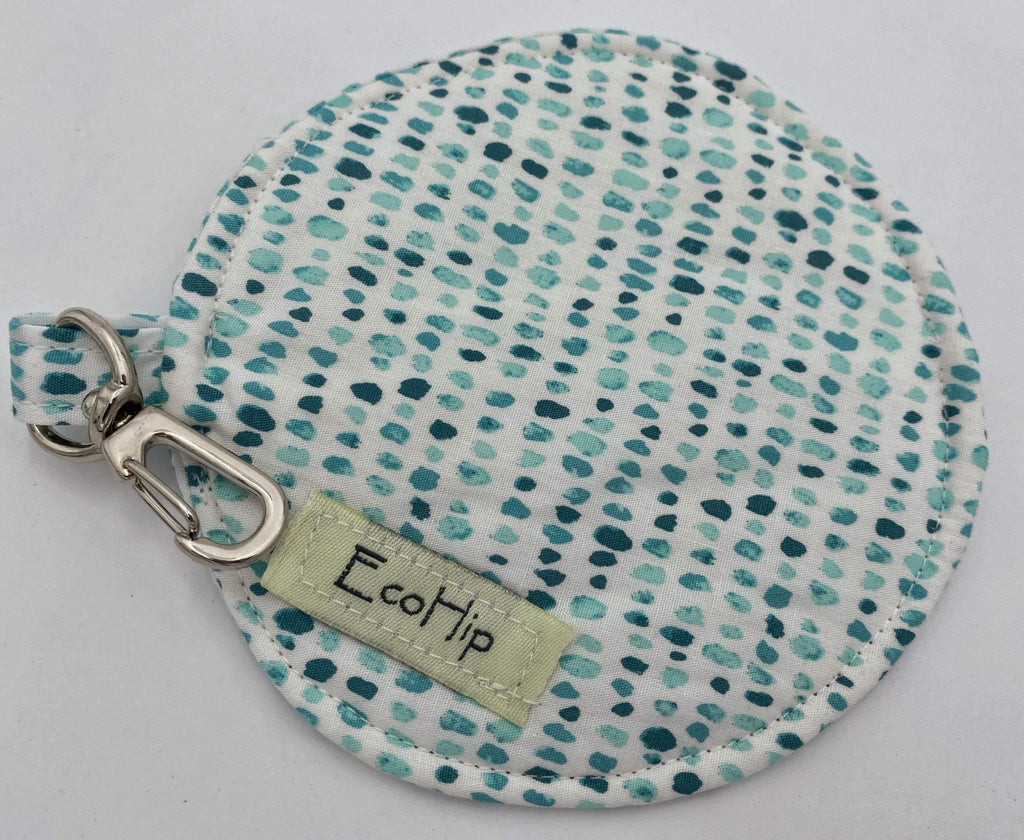 Ear Bud Pouch, Lens Cap Holder, Pacifier Pouch, Earbud Pouch, Earbud Case, Ear Bud Case, Paci Pod, Earpod Case, Ear Pod Pouch - Blue Dots