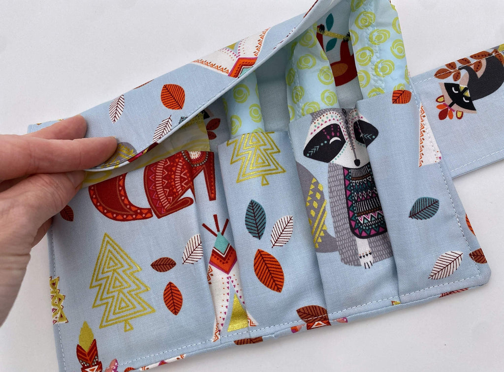 Privacy Pouch, Tampon Case, Sanitary Pad Case,  Pad Pouch, Tampon Bag, Tampon Holder, Tampon Wallet - Afternoon Animals