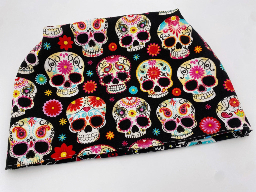 Reusable Popcorn Bag, Reusable Microwave Popcorn, Microwave Popcorn Cozy, Eco-Friendly Snack Holder - Sugar Skulls