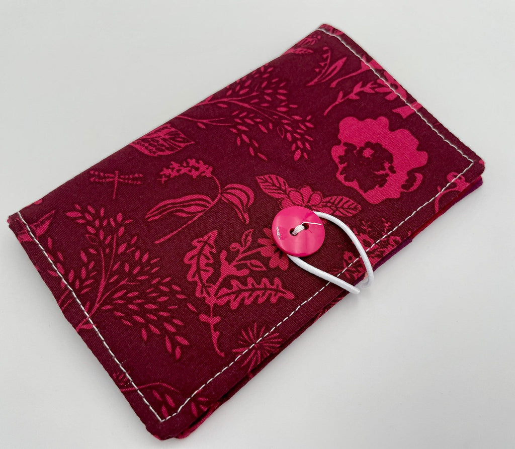 Tea Wallet, Tea Bag Holder, Red Tea Bag Wallet, Teabag Wallet, Teabag Holder, Tea Bag Organizer - Forest Magenta