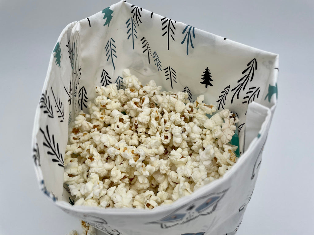 Reusable Popcorn Bag, Reusable Microwave Popcorn, Microwave Popcorn Cozy, Eco-Friendly Snack Holder - Furries Cool