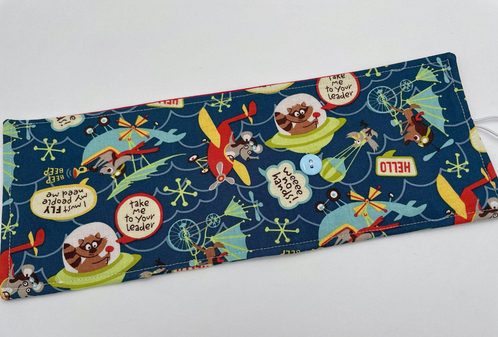 Dog Crayon Roll, Animal Crayon Caddy, Crayon Case, Balloon Crayon Wallet - Little Flyers