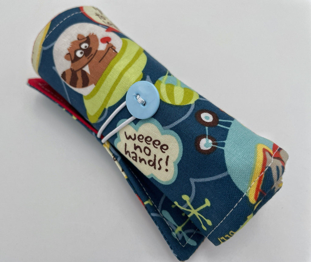 Dog Crayon Roll, Animal Crayon Caddy, Crayon Case, Balloon Crayon Wallet - Little Flyers