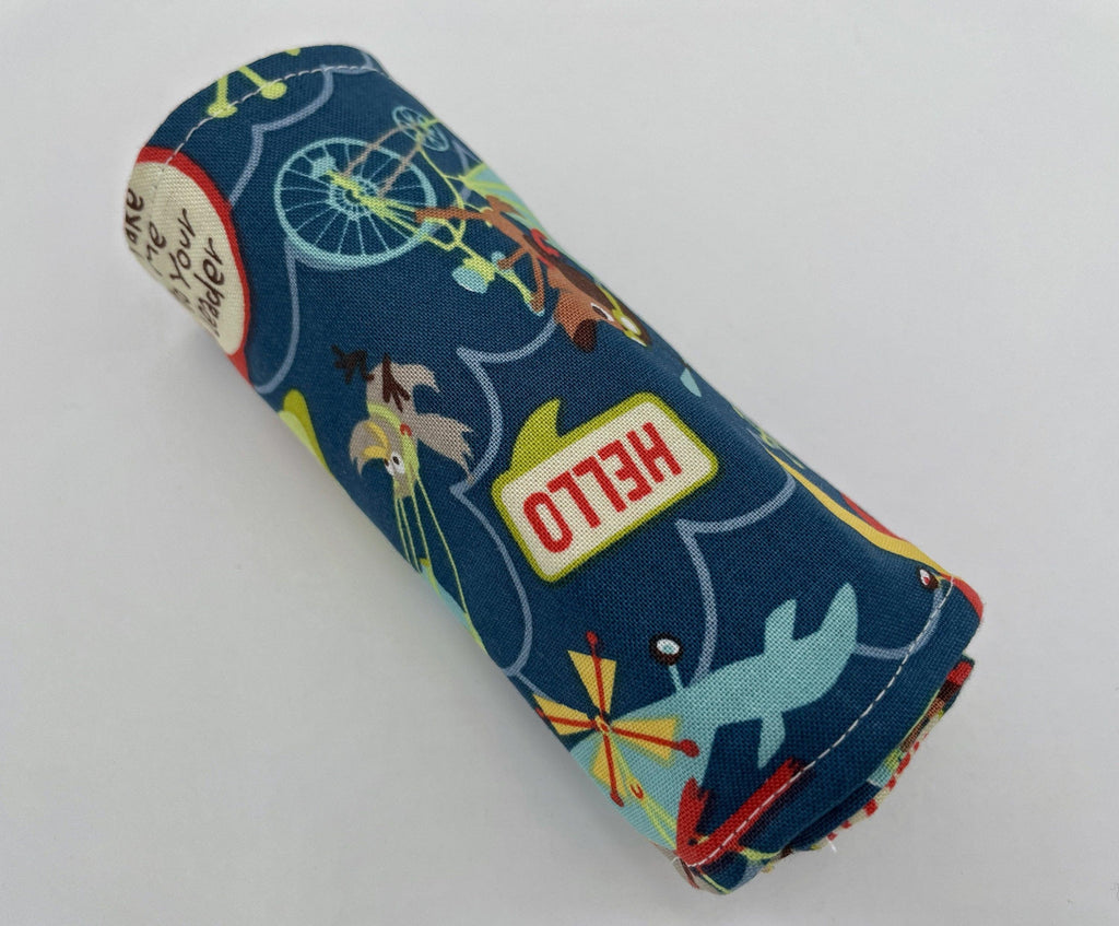 Dog Crayon Roll, Animal Crayon Caddy, Crayon Case, Balloon Crayon Wallet - Little Flyers