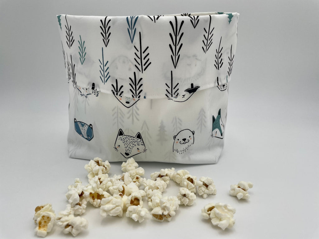 Reusable Popcorn Bag, Reusable Microwave Popcorn, Microwave Popcorn Cozy, Eco-Friendly Snack Holder - Furries Cool