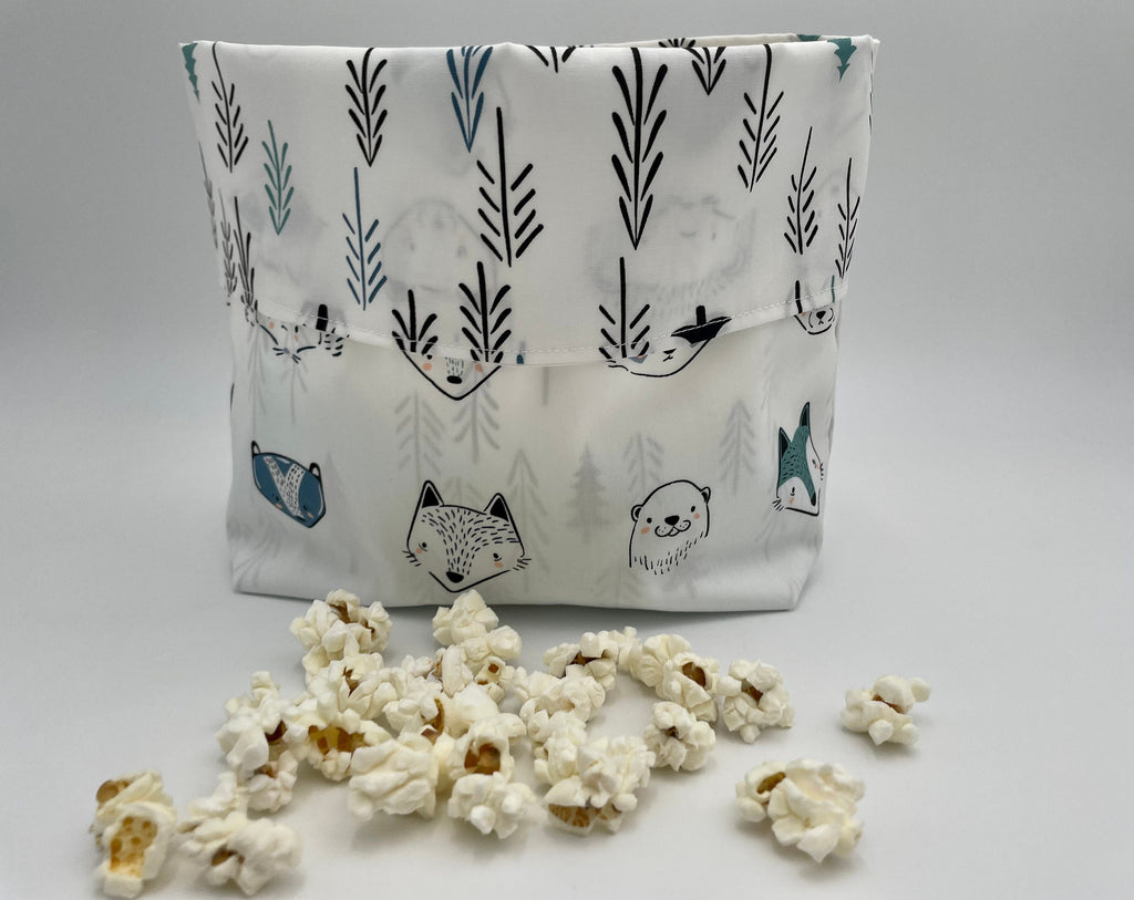 Reusable Popcorn Bag, Reusable Microwave Popcorn, Microwave Popcorn Cozy, Eco-Friendly Snack Holder - Furries Cool