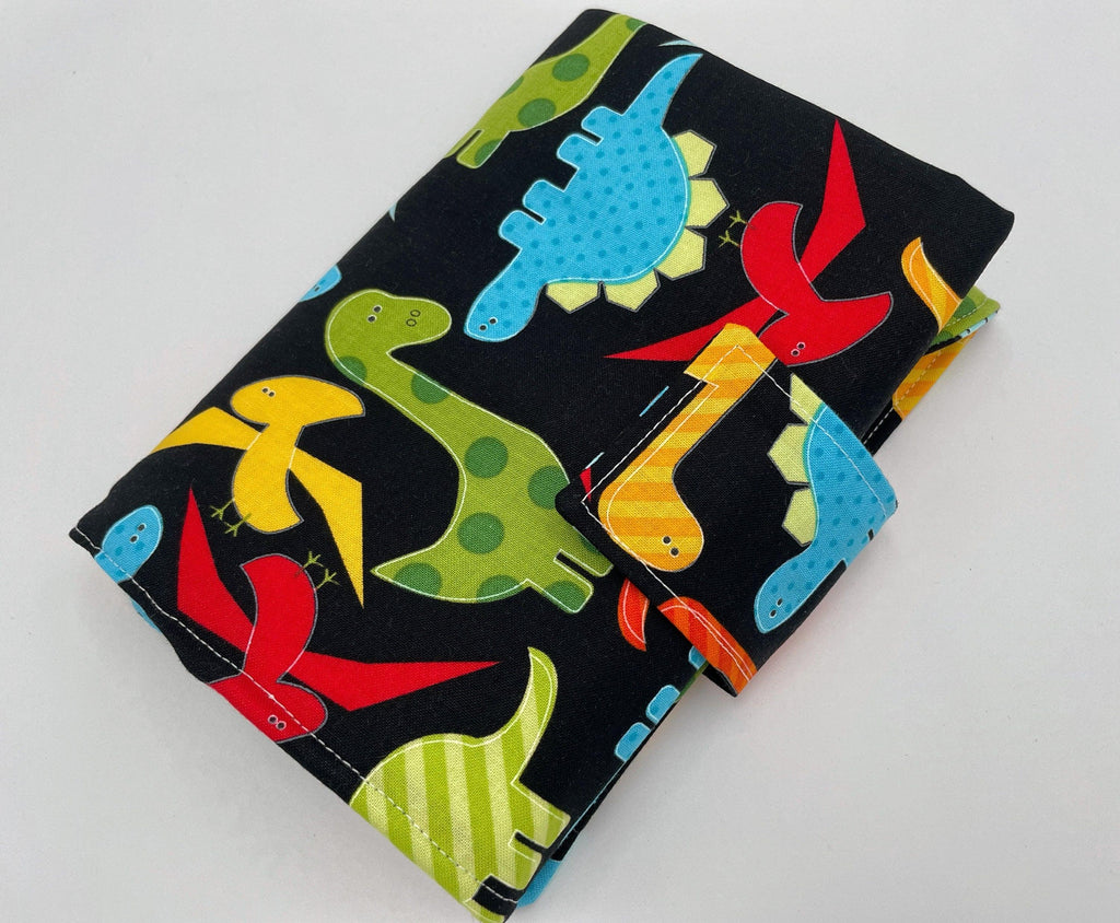 Interchangeable Knitting Needle Case, Knitting Notions Storage, Crochet Hook Roll, Knitting Needle Organizer - Dinosaurs