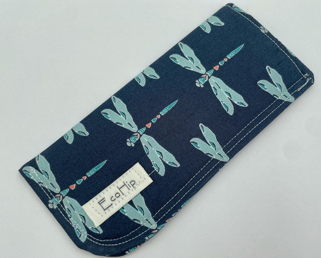 Fabric Eyeglass Case, Sunglasses Sleeve, Soft Eyeglass Pouch, Eye Glasses Pouch, Reading Glasses Case - Magical Gust Blue