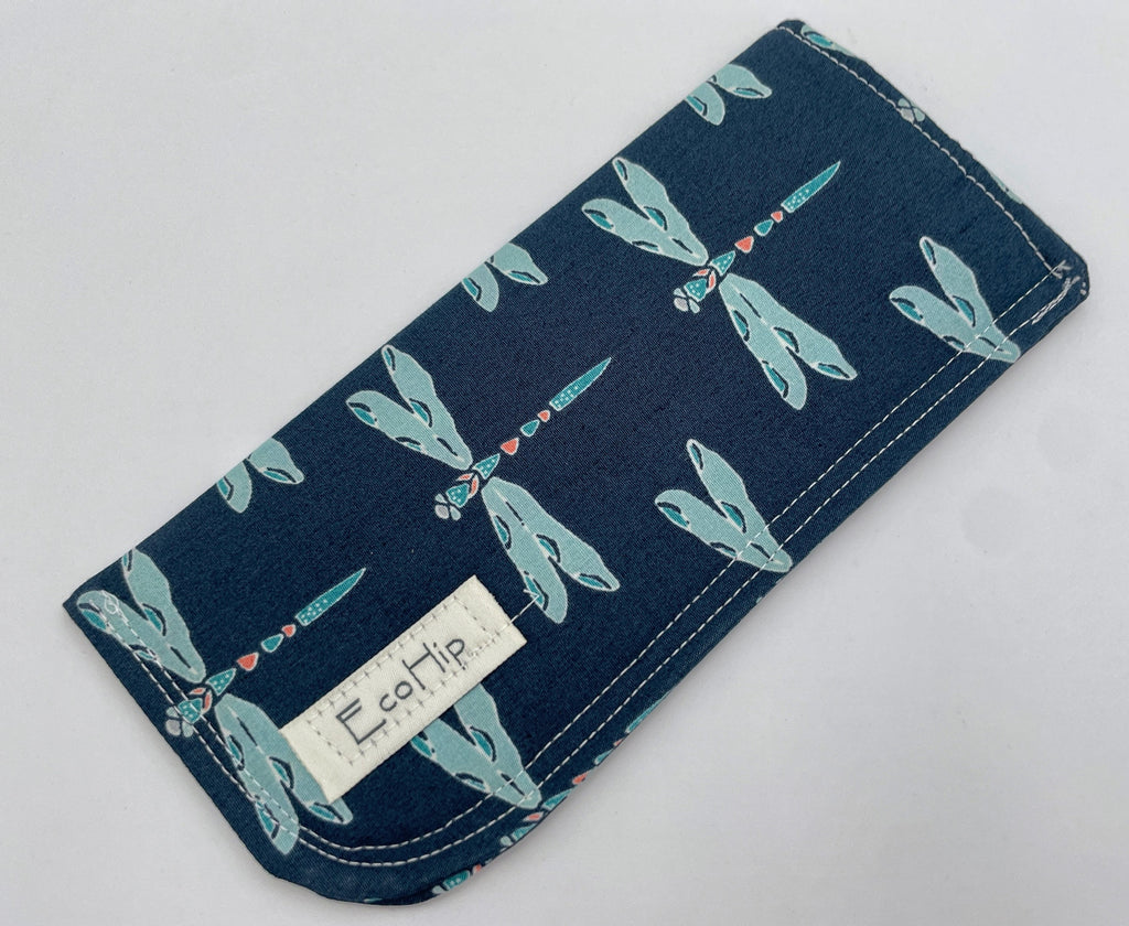 Fabric Eyeglass Case, Sunglasses Sleeve, Soft Eyeglass Pouch, Eye Glasses Pouch, Reading Glasses Case - Magical Gust Blue