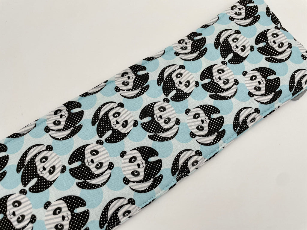 Curling Iron Holder , Curling Iron Case, Flat Iron Holder, Flat Iron Case, Travel Flat Iron Sleeve, Curling Iron Cover - Panda Bear Blue