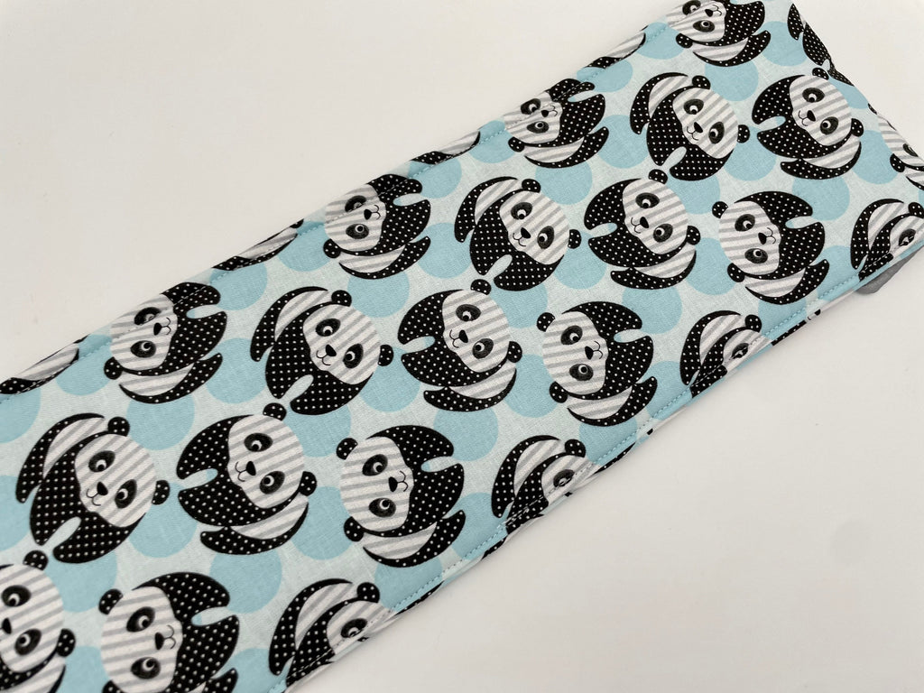 Curling Iron Holder , Curling Iron Case, Flat Iron Holder, Flat Iron Case, Travel Flat Iron Sleeve, Curling Iron Cover - Panda Bear Blue