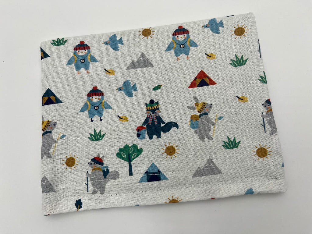 Reusable Snack Bag, Reusable Baggie, Animal Snack Bag, Fabric Snack Bag, Reusable Fabric Snack Bag - Animals Hiking