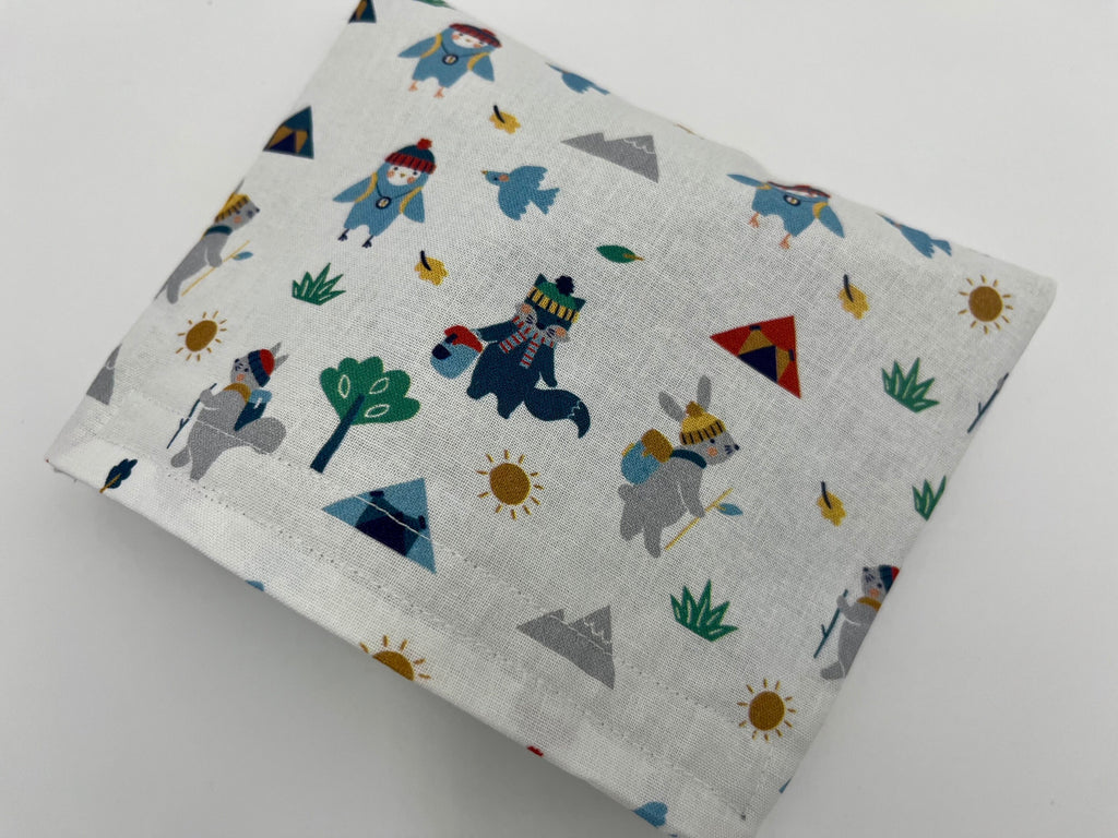 Reusable Snack Bag, Reusable Baggie, Animal Snack Bag, Fabric Snack Bag, Reusable Fabric Snack Bag - Animals Hiking