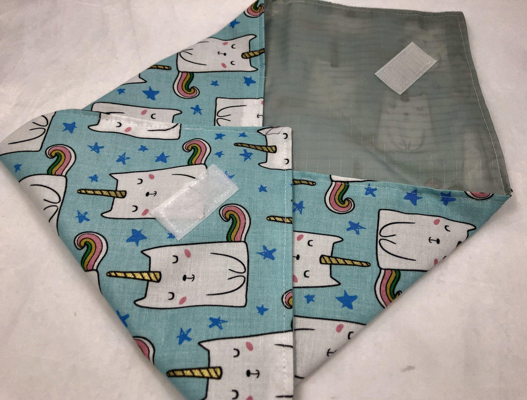 Sandwich Bag Wrap, School Lunch, Cat, Unicorn - EcoHip Custom Designs