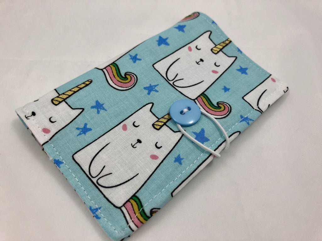 Tea Caddy, Travel Tea Bag Wallet, Gift Card Case, Tea Lover Gift, Caticorn - EcoHip Custom Designs