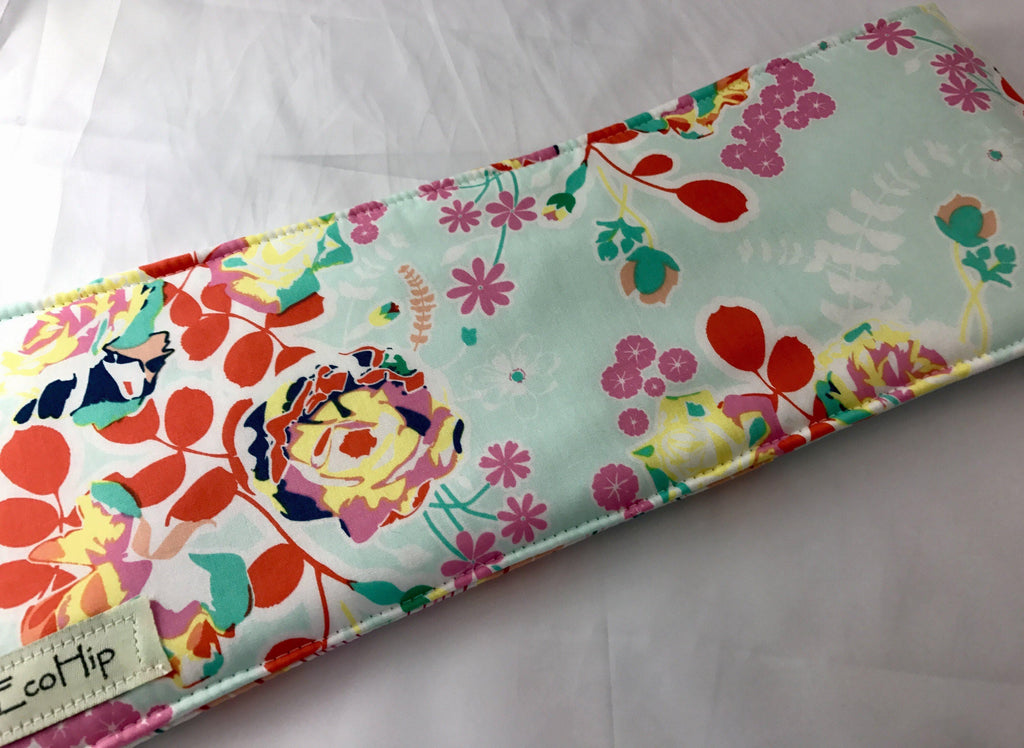 Travel Curling Iron Cover, Hair Straightener Case, Heat-Resistant Bag, Blossom - EcoHip Custom Designs