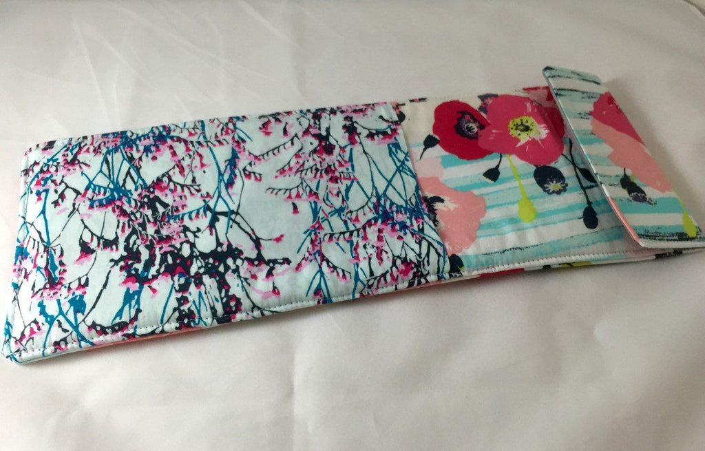 Travel Curling Iron Holder, Blue Flat Iron Case, Heat Resistant Bag, Hair Dresser Gift - EcoHip Custom Designs